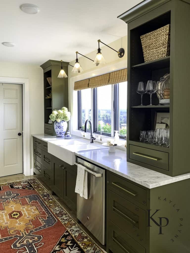 Olive Green Kitchen Cabinets - Painted by Kayla Payne -   17 sage green kitchen cabinets paint ideas