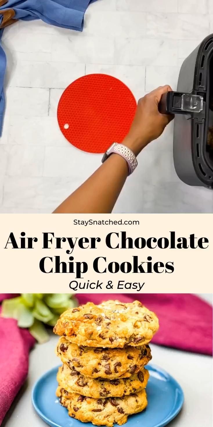 Easy Air Fryer Chocolate Chip Cookies -   18 air fryer recipes easy dessert ideas