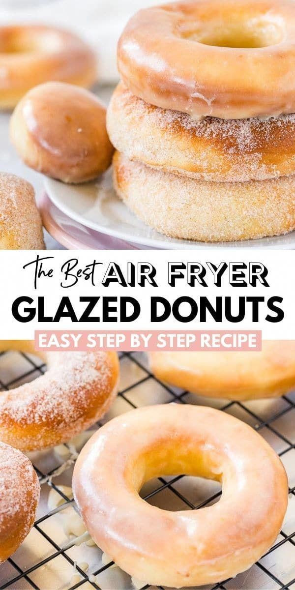 Air Fryer Donuts {From-Scratch Recipe!} | Plated Cravings -   18 air fryer recipes easy dessert ideas