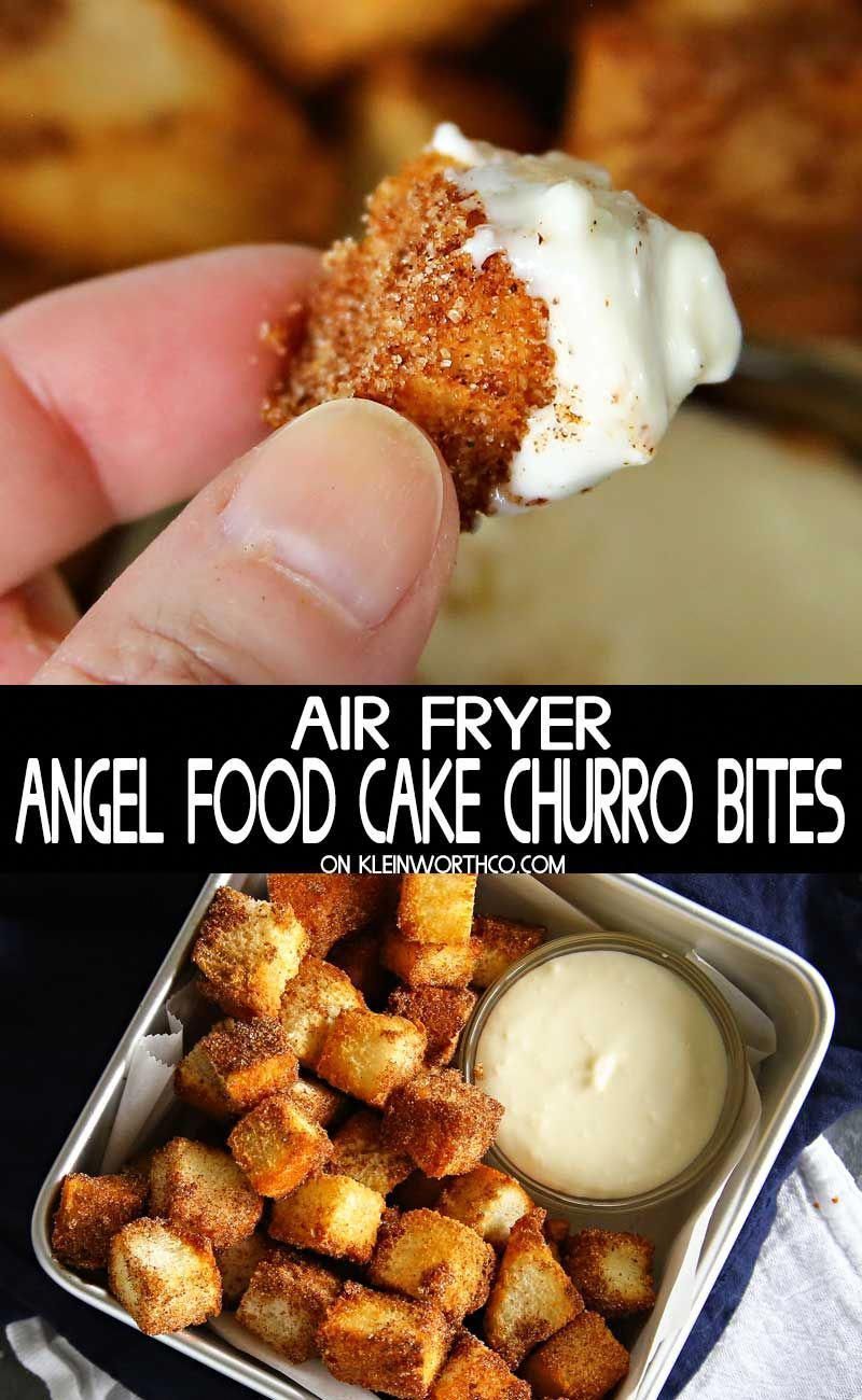 Air Fryer Angel Food Cake Churro Bites -   18 air fryer recipes easy dessert ideas