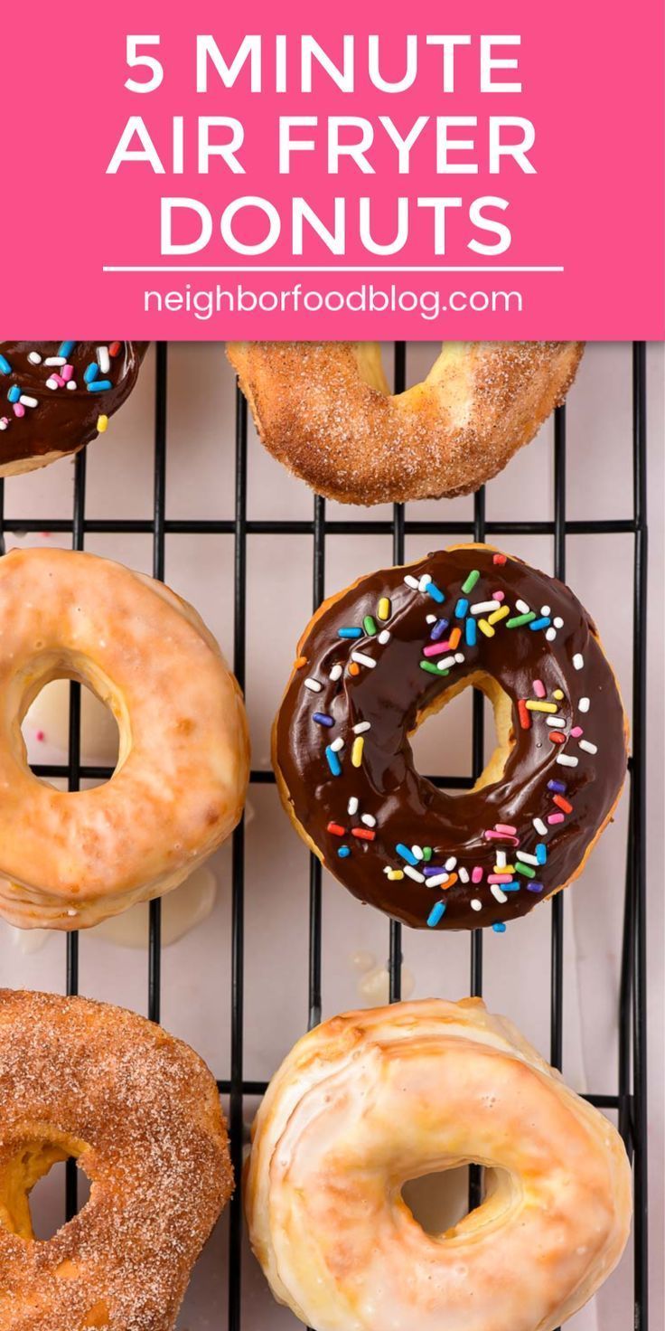 Air Fryer Donuts (in 5 minutes!) -   18 air fryer recipes easy dessert ideas