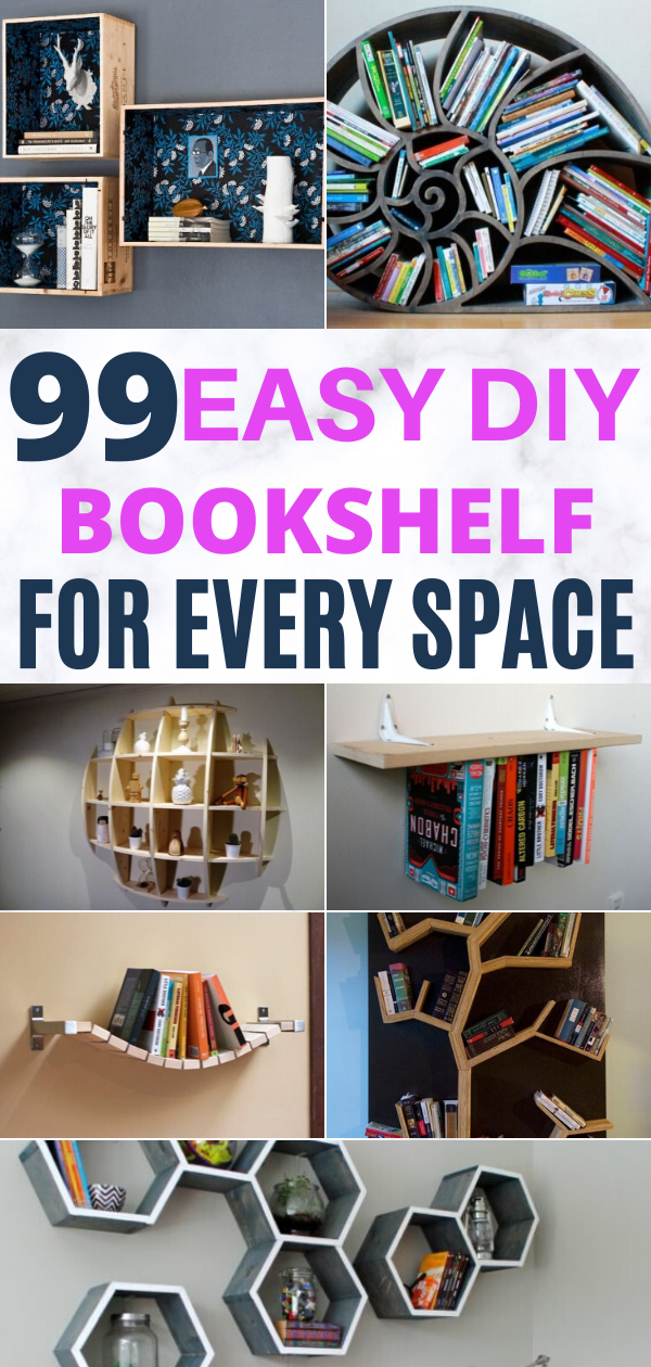 18 diy Bookshelf cheap ideas