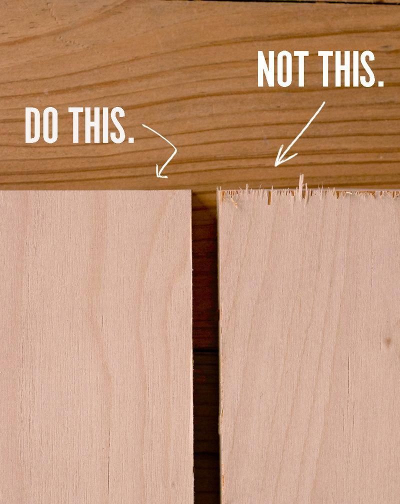 How to Prevent Tearout and Splintering When Cutting Plywood, Once and For All -   18 diy projects for men ideas