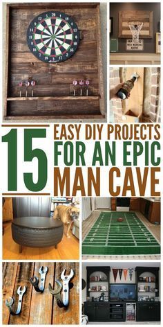15 Epic Man Cave DIY Ideas -   18 diy projects for men ideas