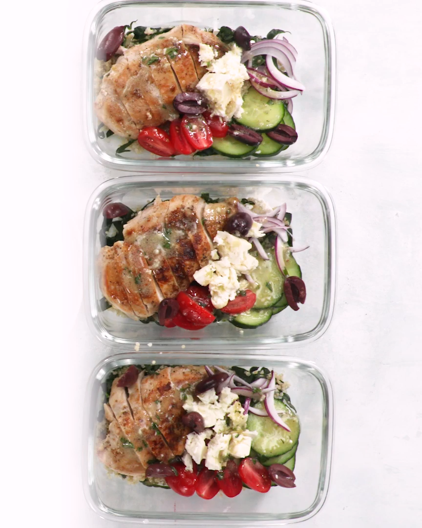 Greek Chicken Grain Bowls -   18 meal prep recipes healthy work lunches ideas