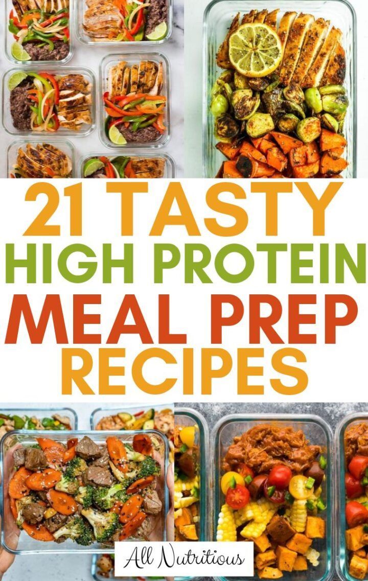 21 Delicious High Protein Meal Prep Recipes -   18 meal prep recipes healthy work lunches ideas