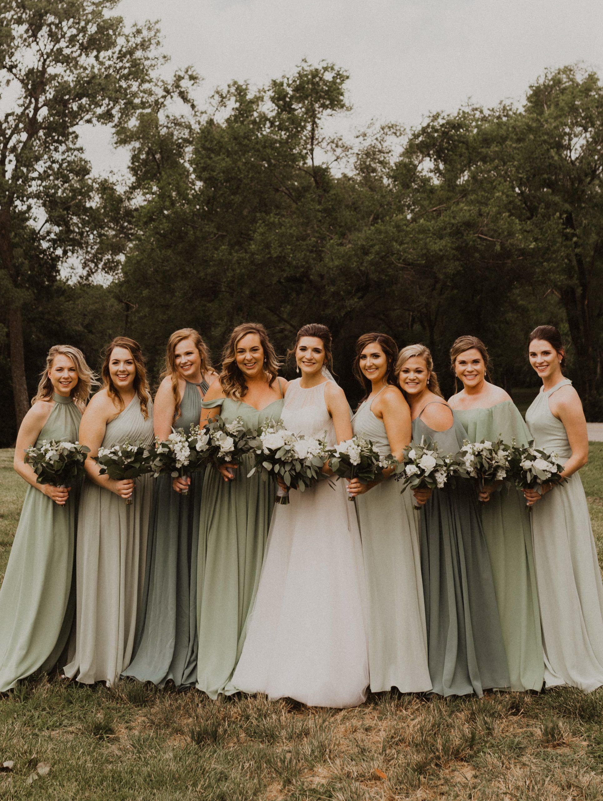 How to pulling off mismatched bridesmaid dresses perfectly | Tulle & Chantilly Wedding Blog -   18 sage green bridesmaid dresses fall ideas