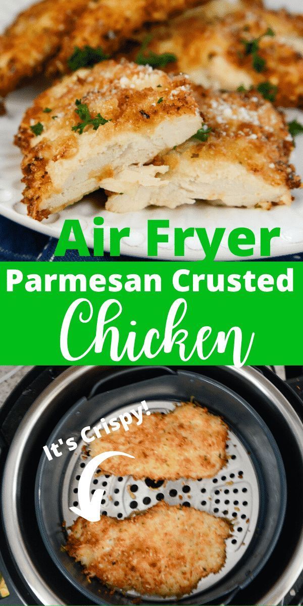 Air Fryer Parmesan Crusted Chicken -   19 air fryer recipes easy ideas