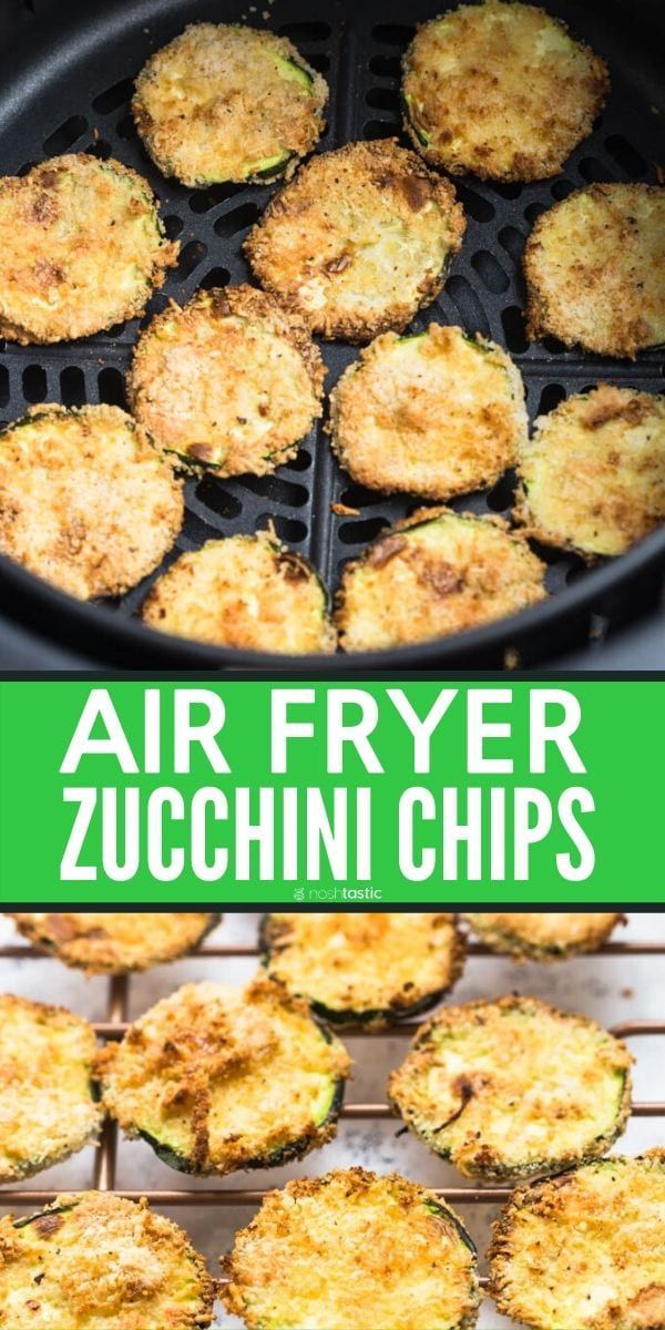 Air Fryer Zucchini Chips - (Keto, Low Carb) Noshtastic -   19 air fryer recipes healthy low calorie ideas