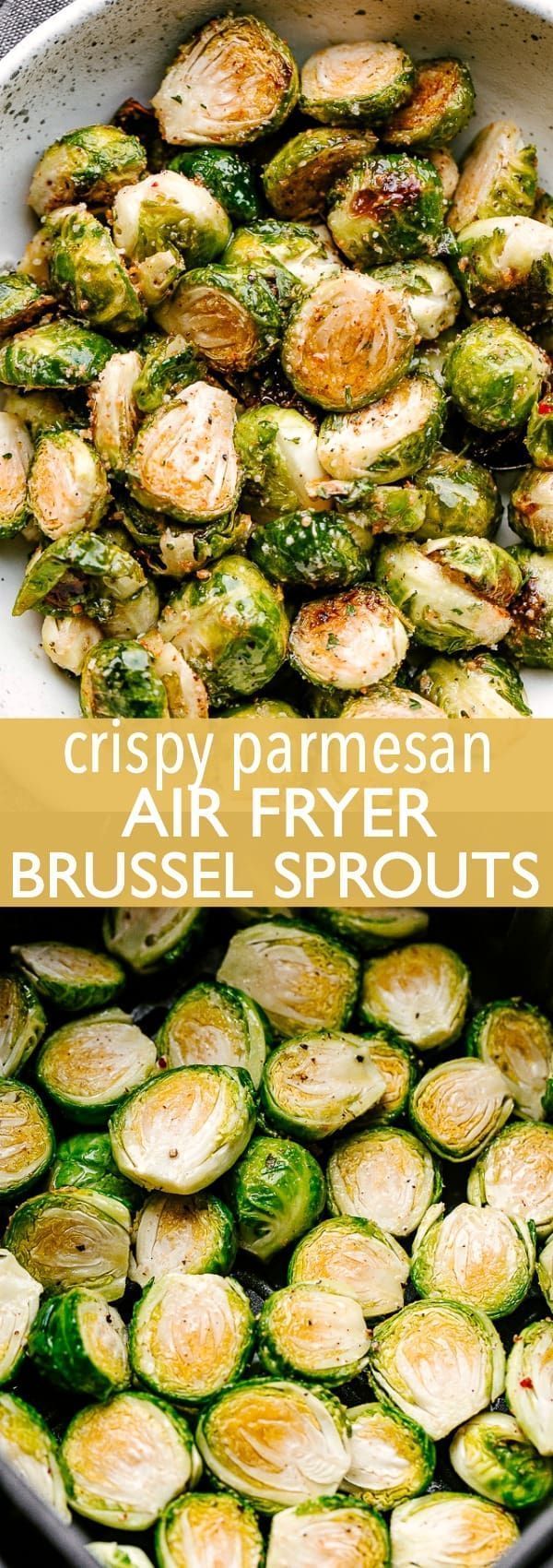 Crispy Parmesan Air Fryer Brussel Sprouts -   19 air fryer recipes healthy low calorie ideas