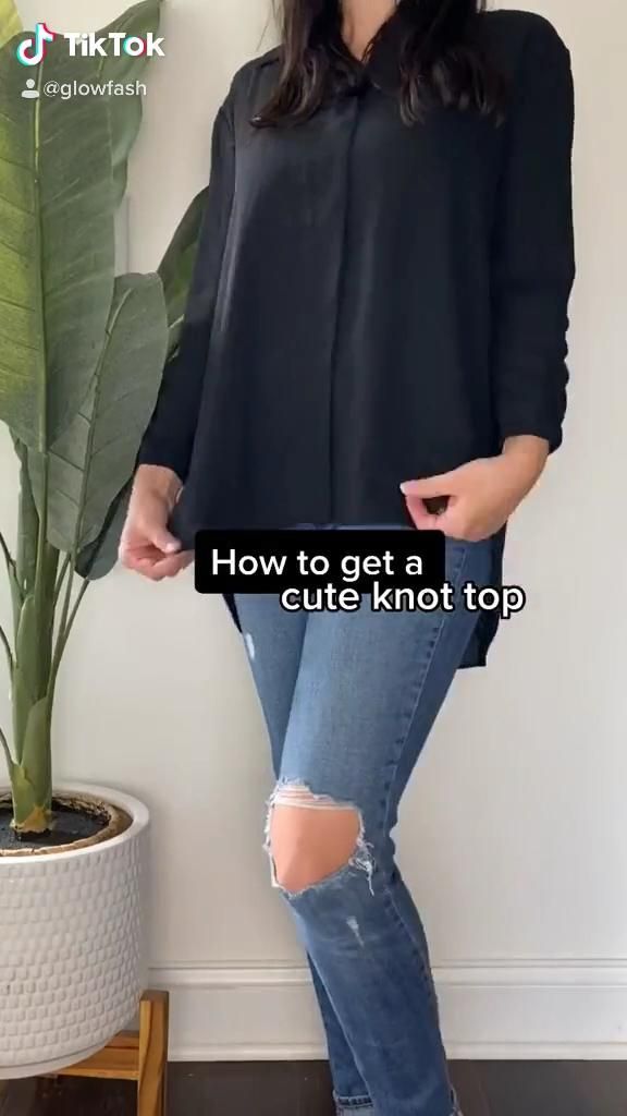 How to get a cute knot top hack -   19 beauty Fashion women ideas