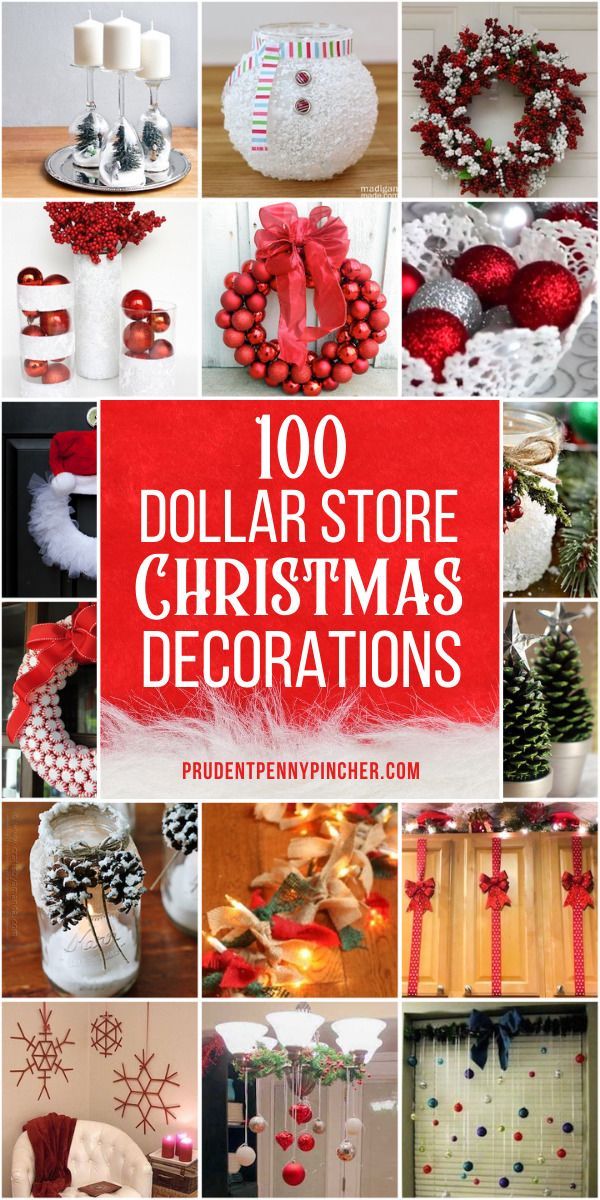 100 DIY Dollar Store Christmas Decor Ideas -   19 christmas decorations diy crafts ideas
