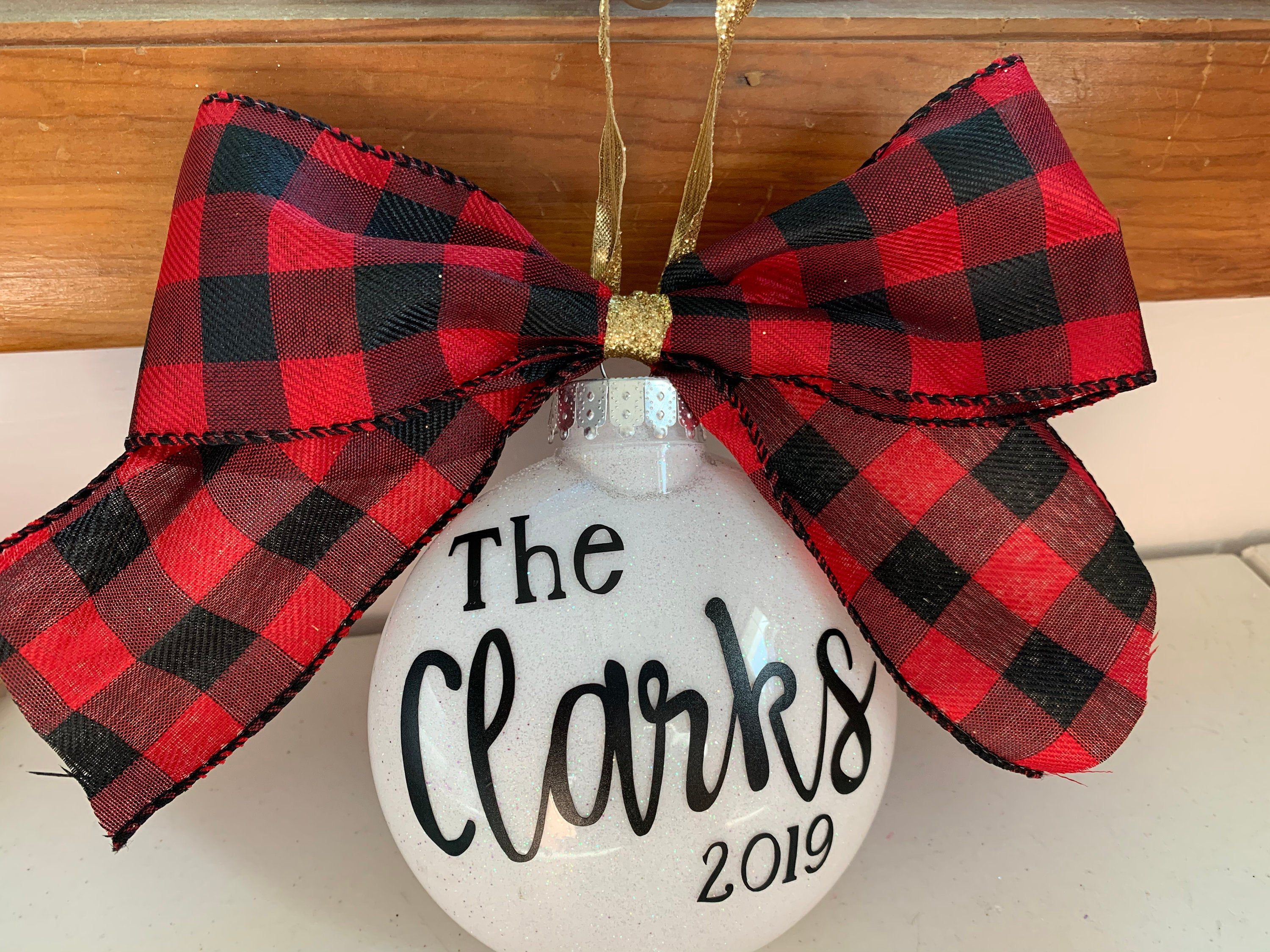 Personalized Glitter Christmas Ornament, Christmas Decor, Family Christmas, Mr and Mrs First Christmas -   19 christmas decorations diy crafts ideas