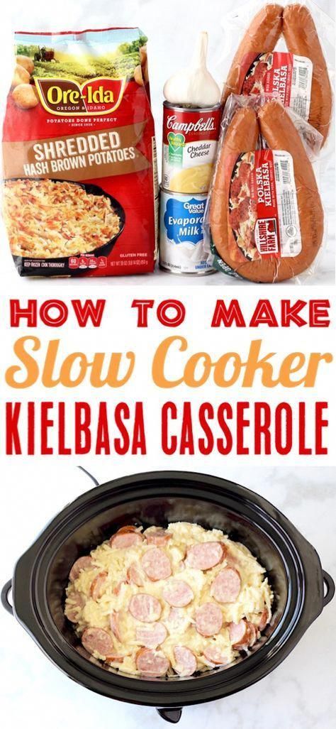 Crockpot Sausage and Potatoes Recipe! {Slow Cooker Casserole} -   19 dinner recipes easy crockpot ideas