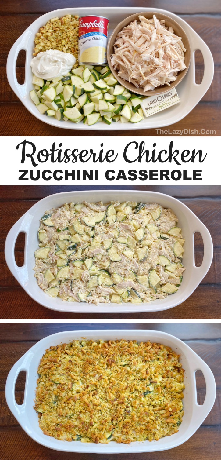 Rotisserie Chicken & Zucchini Casserole (Easy Dinner Recipe For The Family) -   19 dinner recipes for family ideas