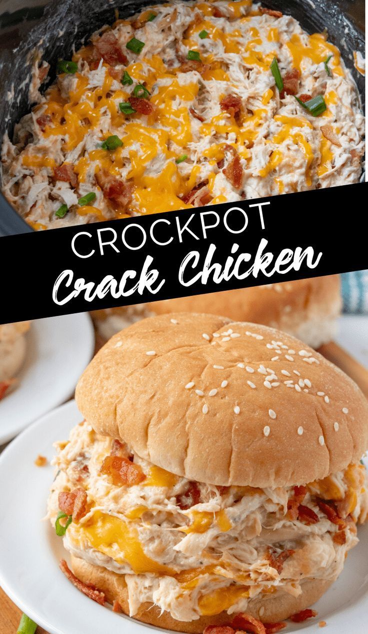 Creamy Crockpot Crack Chicken -   19 dinner recipes for family ideas