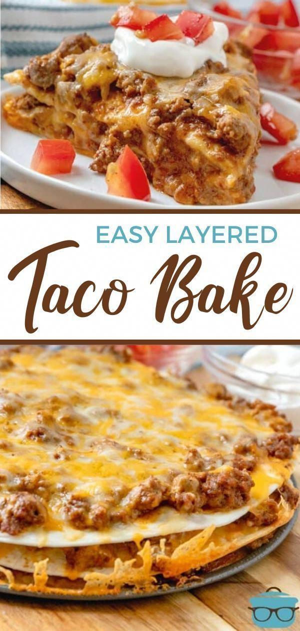 EASY LAYERED TACO BAKE (+Video) | The Country Cook -   19 dinner recipes for family ideas