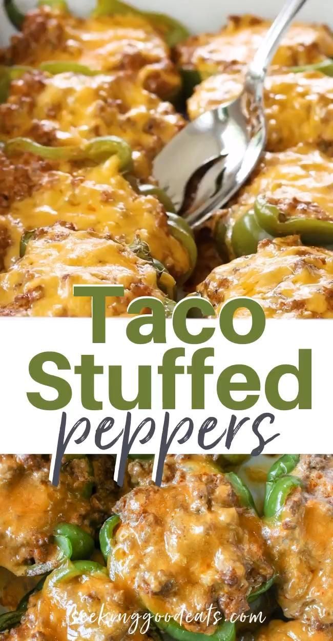 Taco Stuffed Peppers Mexican Recipe (Low Carb & Keto) -   19 dinner recipes for family ideas