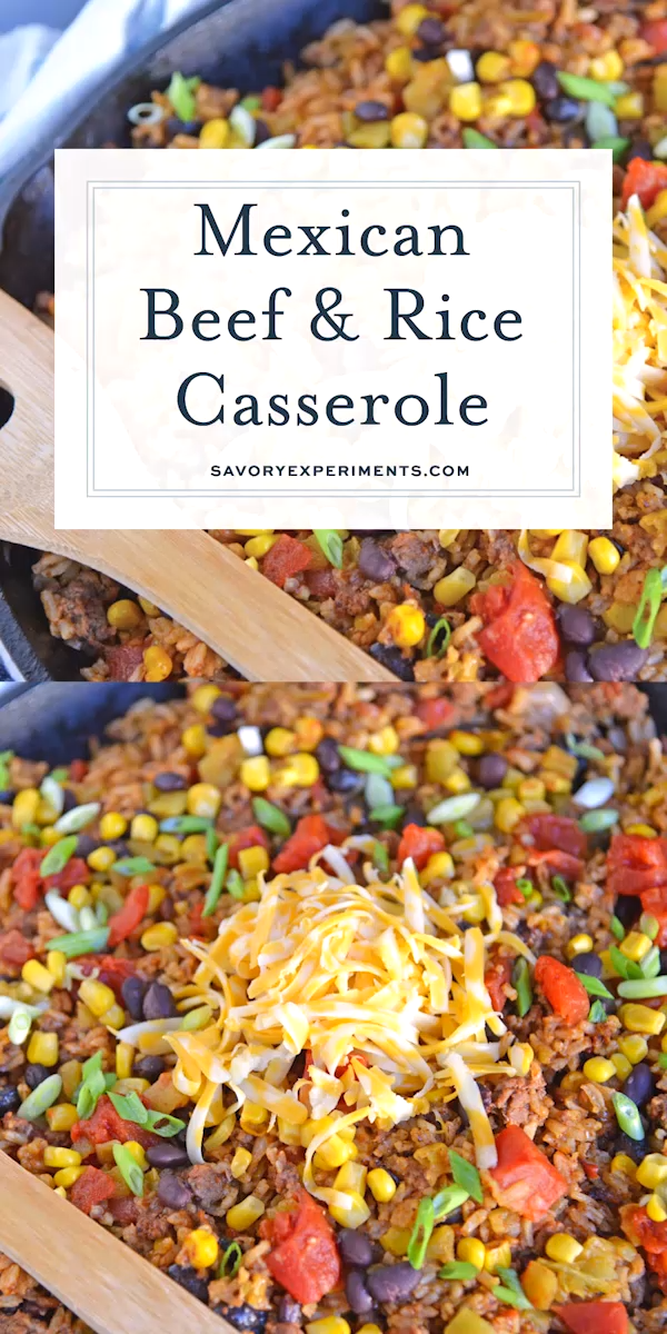 Mexican Beef and Rice Casserole -   19 dinner recipes with ground beef and rice ideas