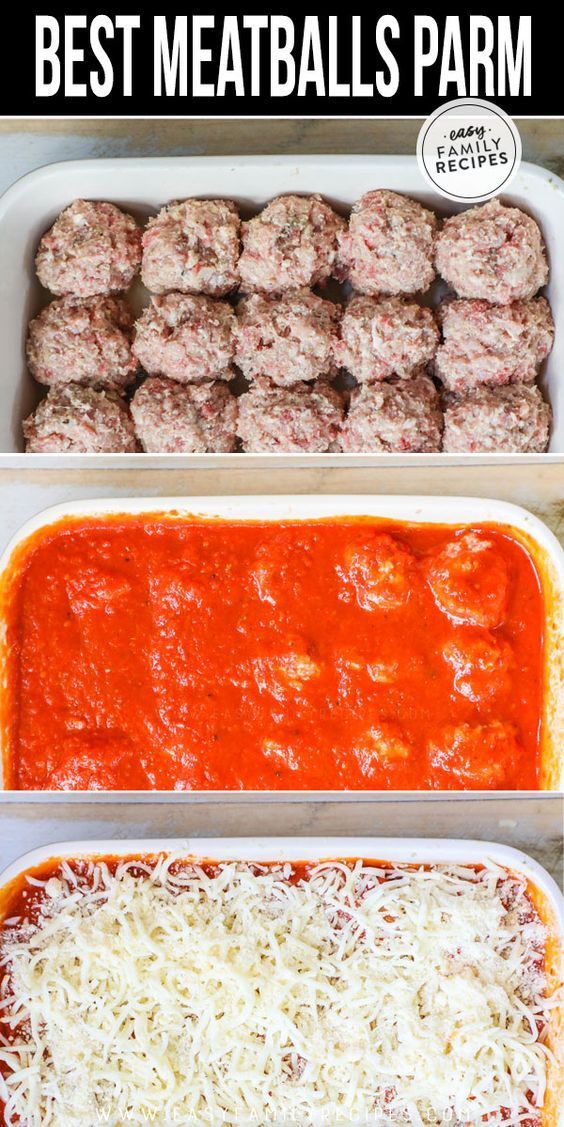 Baked Meatballs Parmesan · Easy Family Recipes -   19 dinner recipes with ground beef quick ideas
