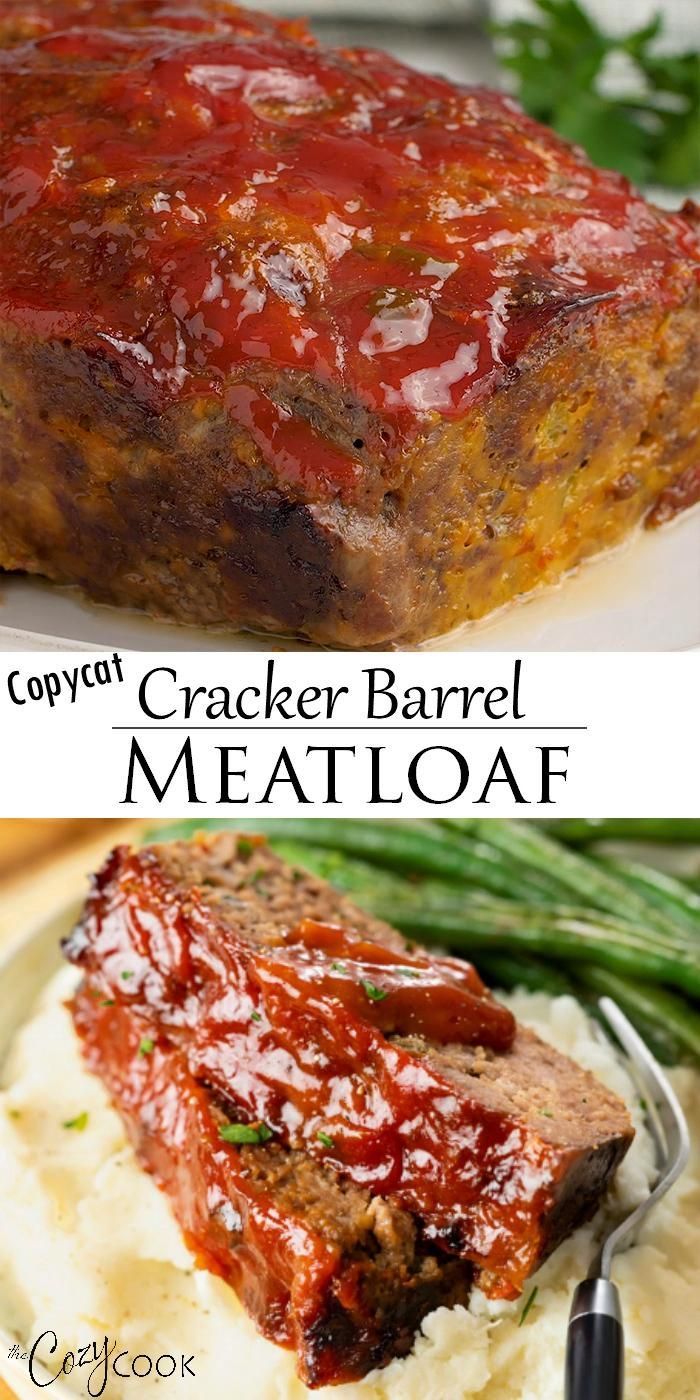 Cracker Barrel Meatloaf - BEST Copycat! -   19 dinner recipes with ground beef quick ideas