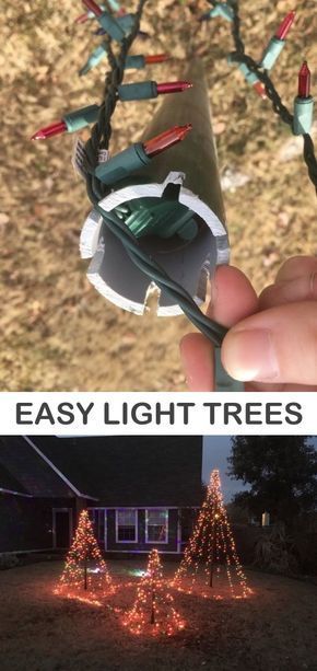 DIY Easy Christmas Tree Lights For Your Backyard -   19 diy christmas decorations easy budget ideas