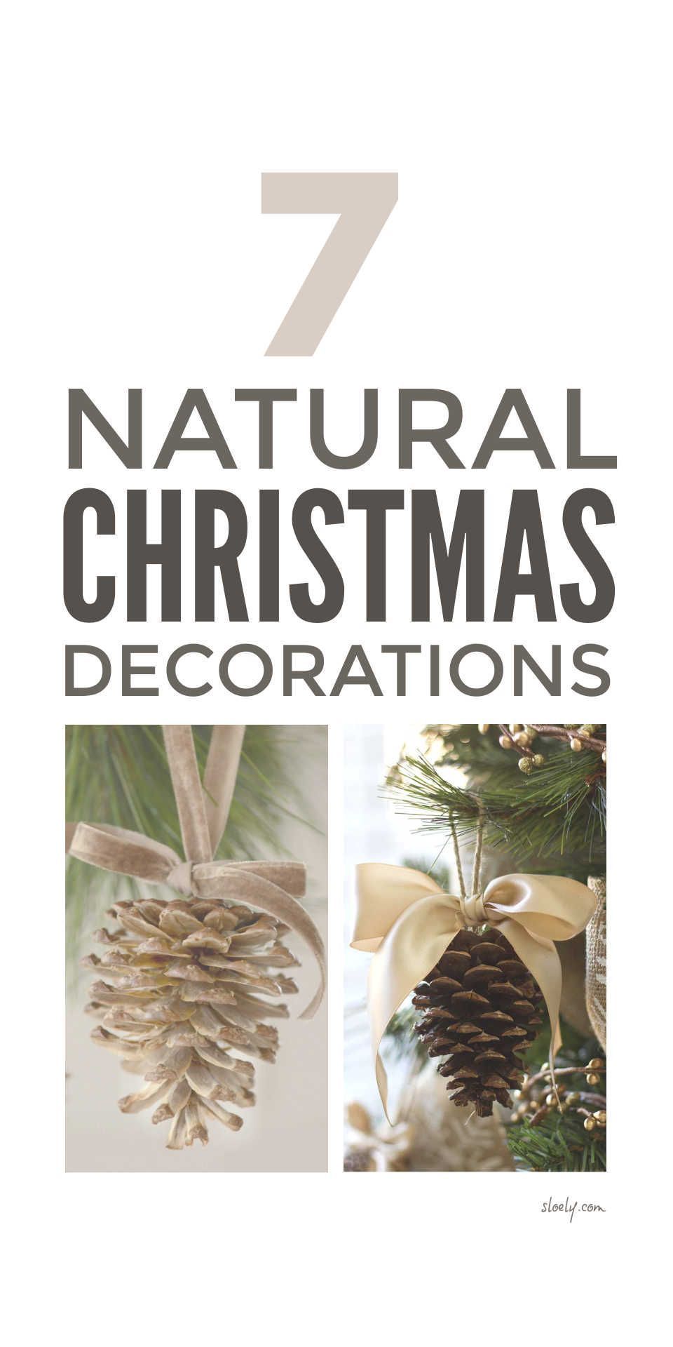 Natural Christmas Decorations -   19 diy christmas decorations easy budget ideas