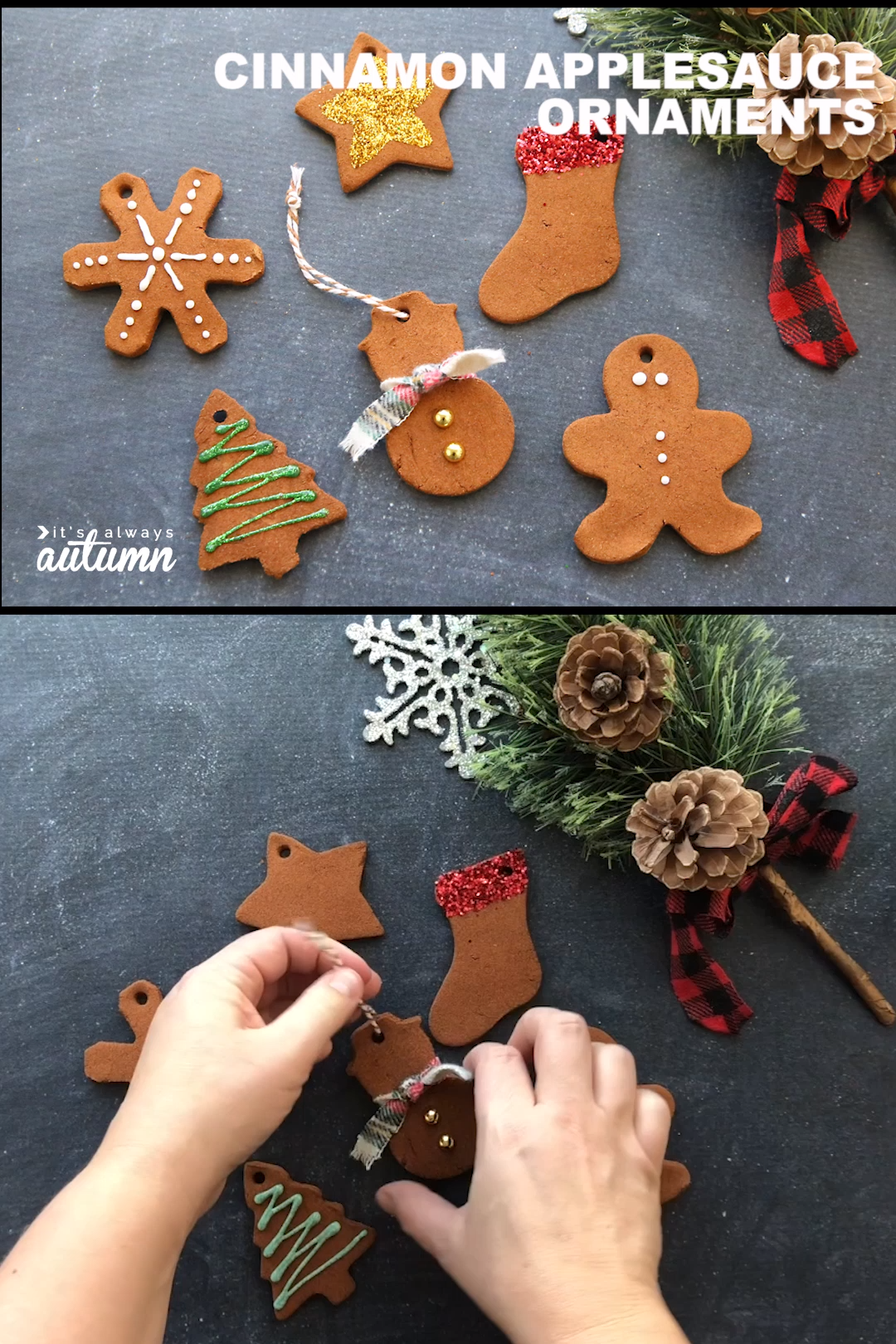 Cinnamon Applesauce Christmas Ornaments -   19 diy christmas decorations for kids ideas