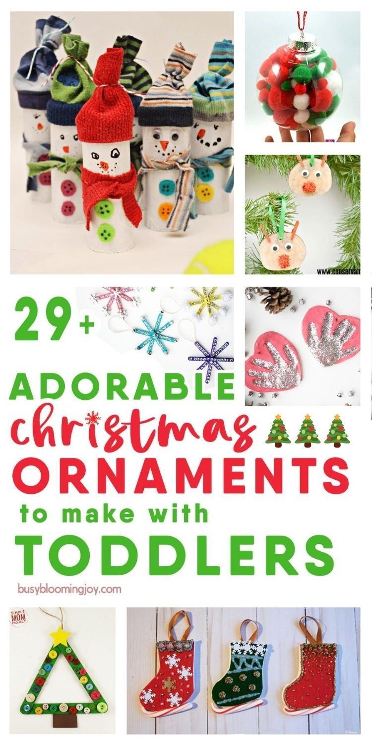 29  adorable Christmas ornaments to make with your toddlers (that won't drive you bonkers) -   19 diy christmas decorations for kids ideas
