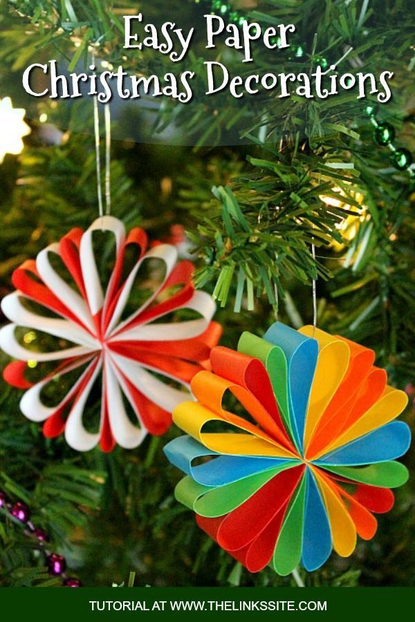 Beautiful Paper Christmas Decorations | The Links Site -   19 diy christmas decorations for kids ideas