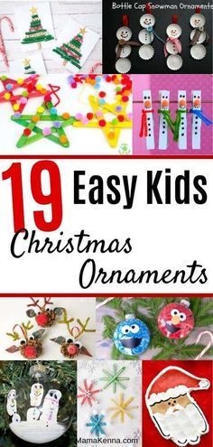 19 Fun DIY Christmas Ornaments for Kids - Mama Kenna -   19 diy christmas decorations for kids ideas