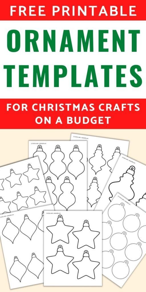 13+ Free Printable Christmas Ornament Templates -   19 diy christmas decorations for kids paper ideas
