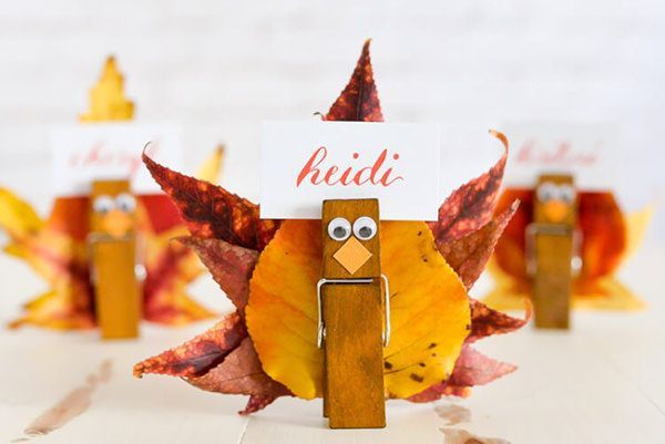 31 Awesome Thanksgiving Place Card Ideas - Press Print Party! -   19 diy thanksgiving cards for kids ideas
