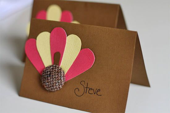 31 Awesome Thanksgiving Place Card Ideas - Press Print Party! -   19 diy thanksgiving cards for kids ideas