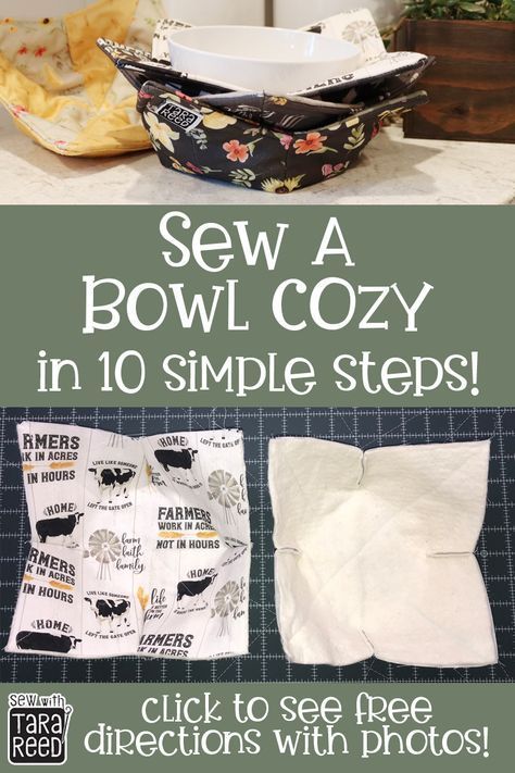 FREE PATTERN - How to Make a Bowl Cozy -   19 fabric crafts diy free pattern ideas
