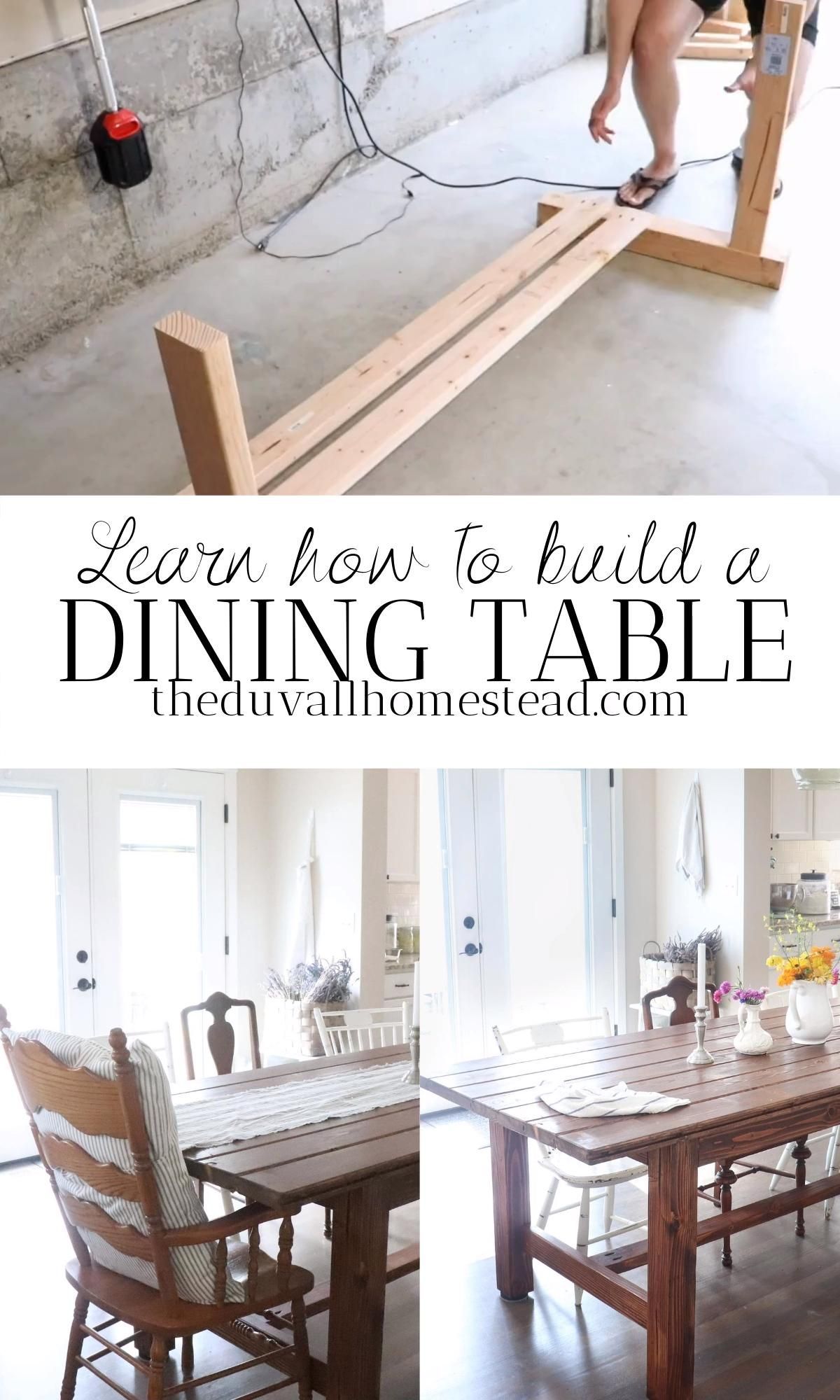 HOW TO BUILD A DINING TABLE for beginners | farmhouse style DIY full tutorial & plans -   19 farmhouse decorations for kitchen table ideas