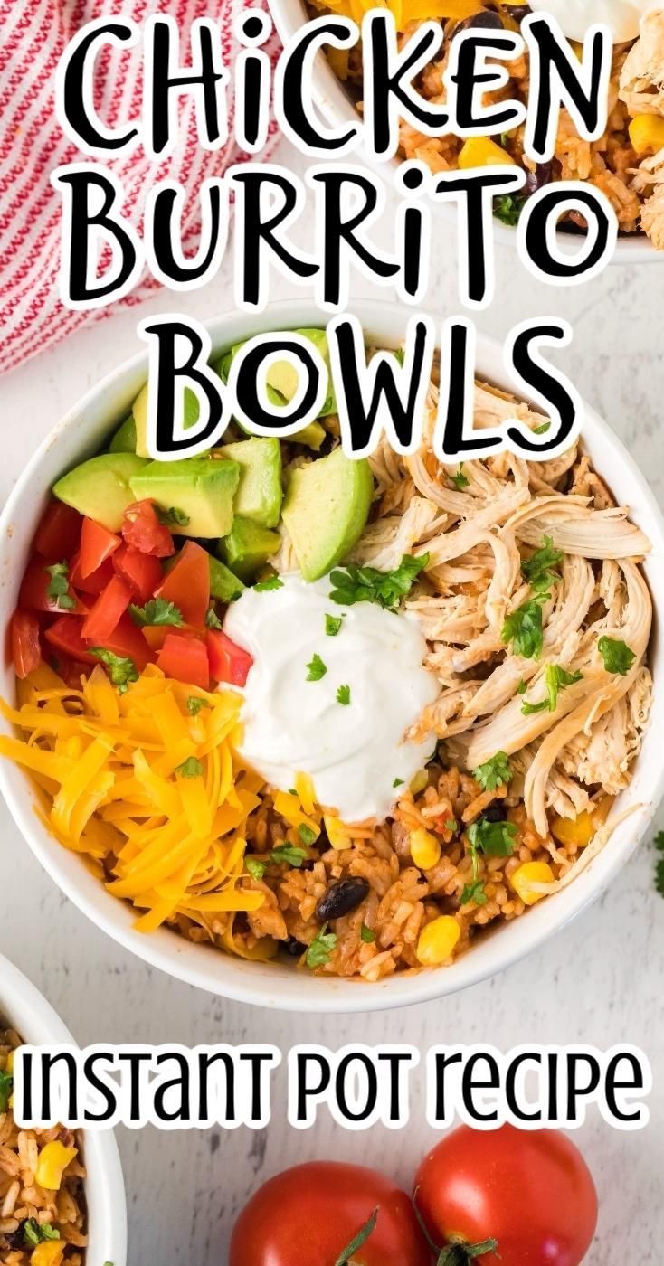 19 healthy instant pot recipes chicken burrito bowl ideas