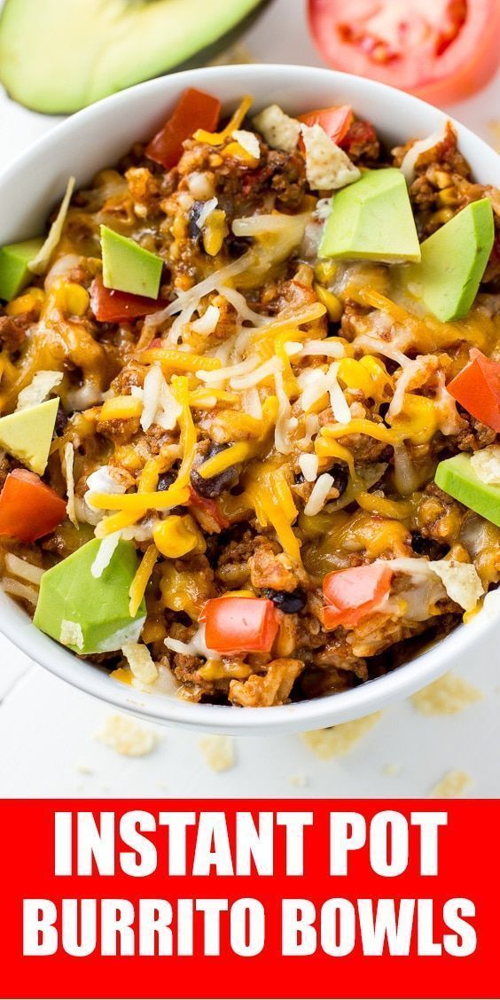 19 healthy instant pot recipes chicken burrito bowl ideas