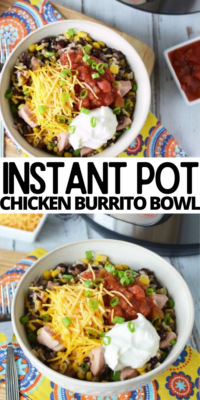 INSTANT POT CHICKEN BURRITO BOWL -   19 healthy instant pot recipes chicken burrito bowl ideas