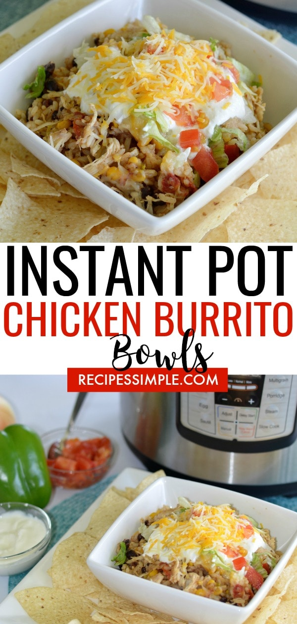 Instant Pot Shredded Chicken Burrito Bowls -   19 healthy instant pot recipes chicken burrito bowl ideas