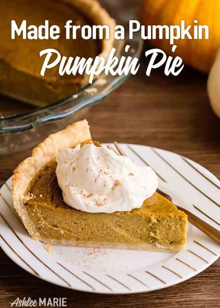 Homemade Pumpkin Pie - made from a fresh pumpkin -   19 pumpkin pie recipe from real pumpkin ideas