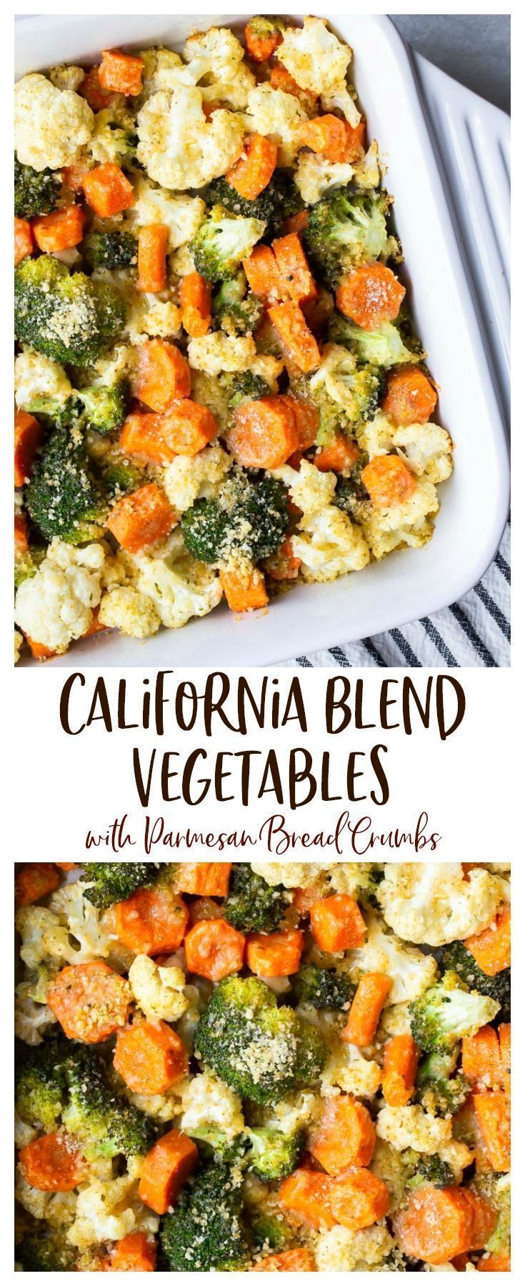 California Blend Vegetables with Parmesan Bread Crumbs -   19 thanksgiving side dishes healthy ideas