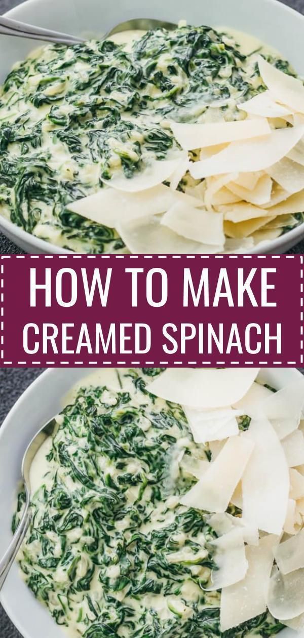 Fast and Easy Creamed Spinach - Savory Tooth -   19 thanksgiving side dishes healthy ideas