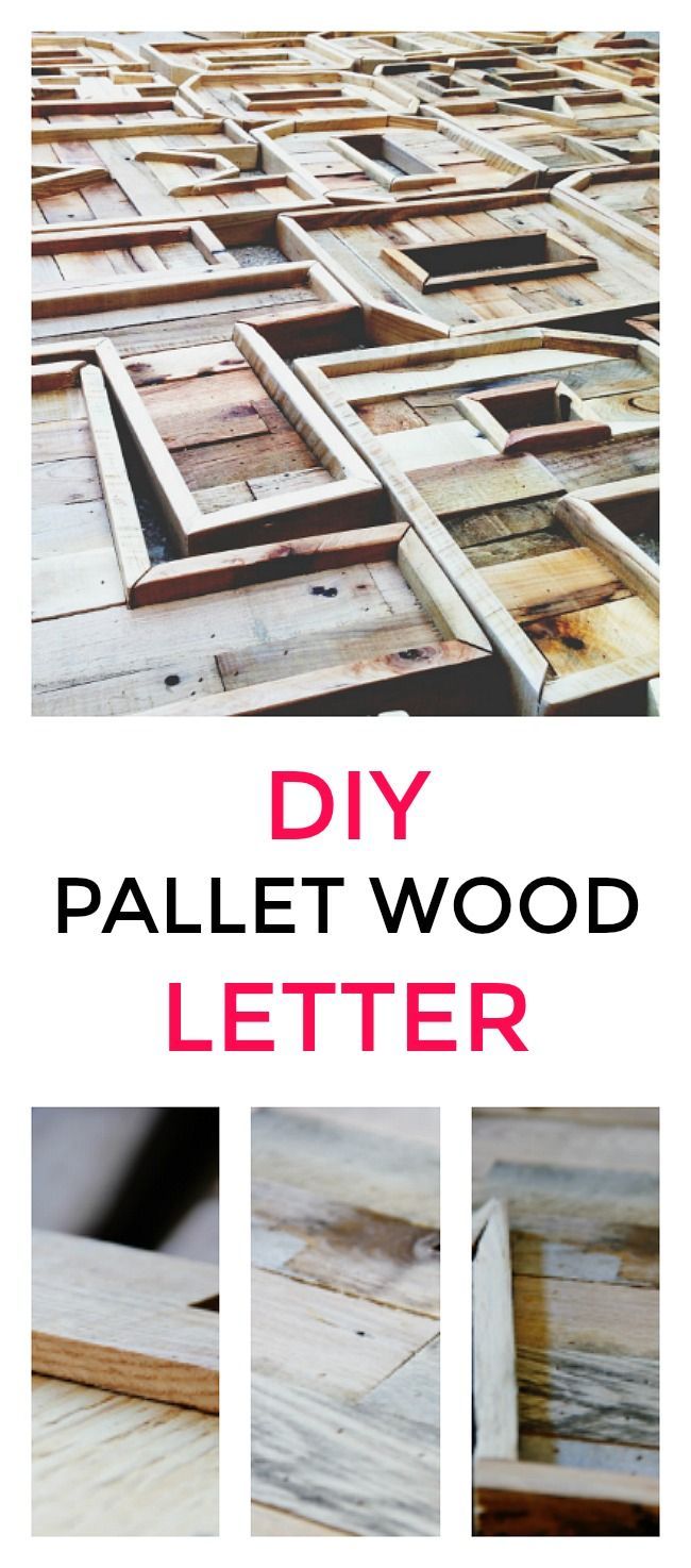 How To Make a Pallet Wood Letter | Thistlewood Farms -   19 vintage diy Projects ideas