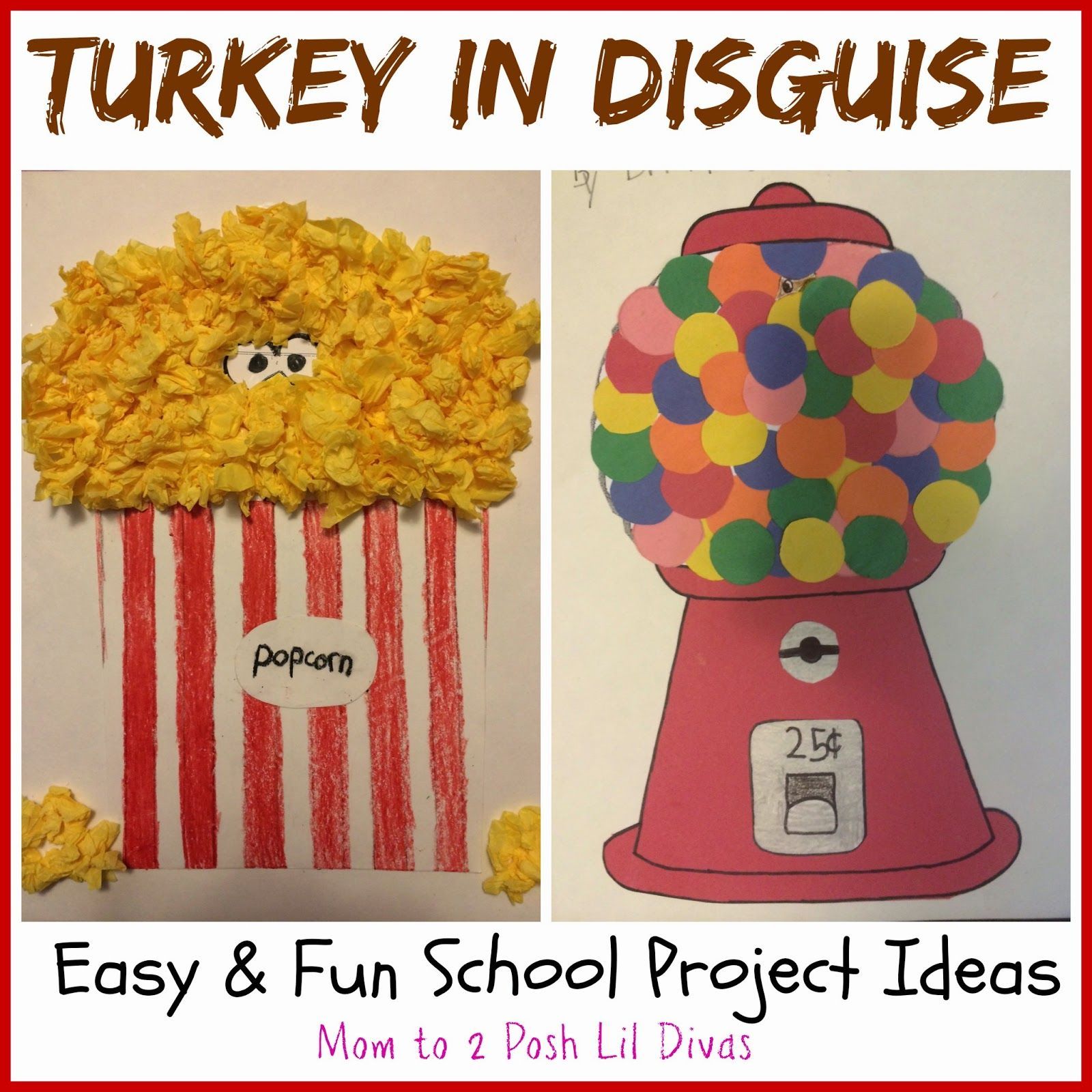 Easy and Fun Turkey in Disguise Projects -   20 disguise a turkey project creative ideas