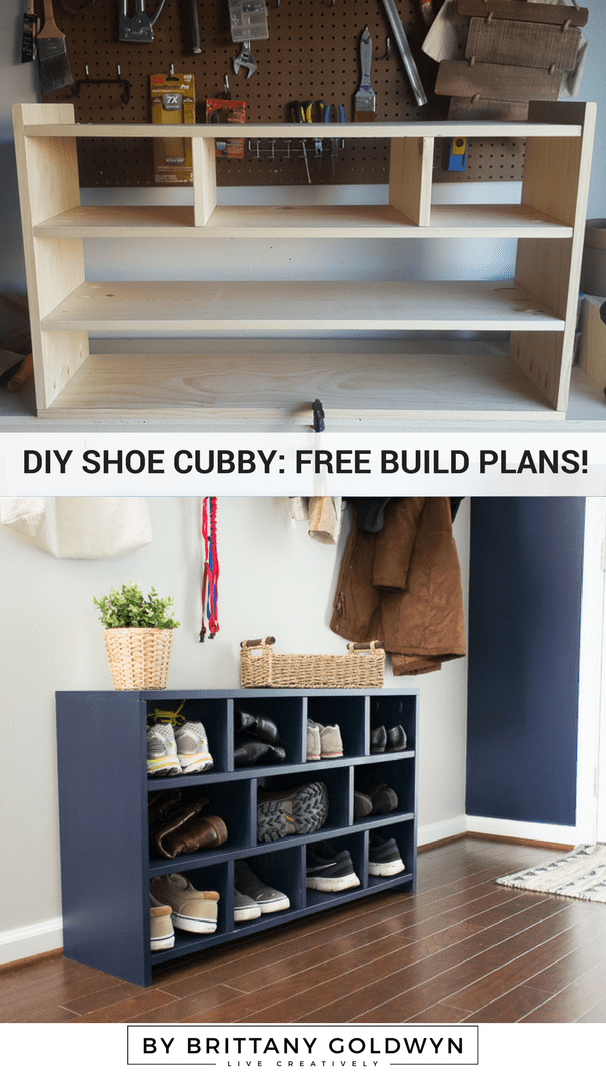 How to Build a Shoe Cubby: Free Printable Plans for a DIY Shoe Cubby -   20 diy Muebles zapatos ideas