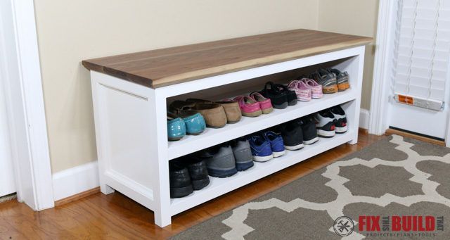 DIY Entryway Shoe Storage Bench | FixThisBuildThat -   20 diy Muebles zapatos ideas