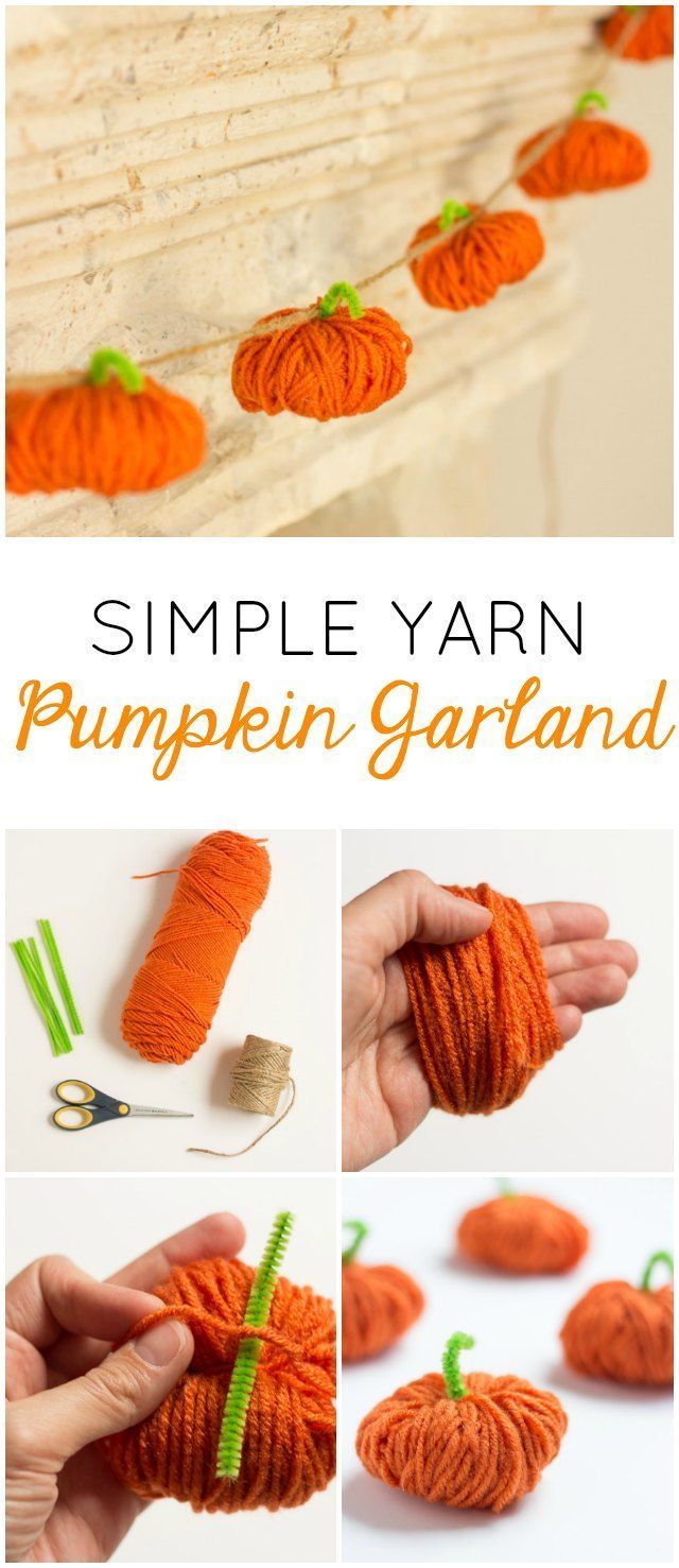 How to Make Yarn Pumpkins -   20 thanksgiving crafts diy home decor ideas