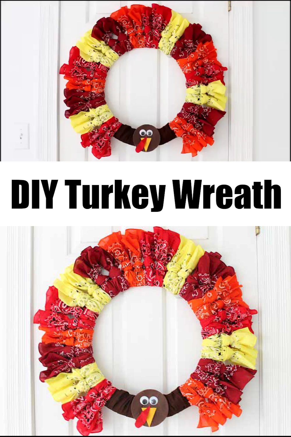 DIY Turkey Wreath -   20 thanksgiving crafts diy home decor ideas