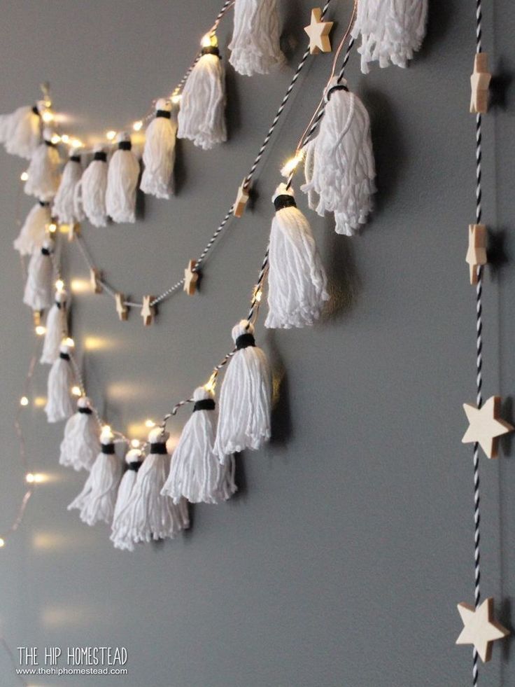 How to Make the Easiest DIY Tassel Garland Ever! -   22 home decor diy crafts how to make ideas